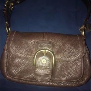 Coach chocolate brown purse